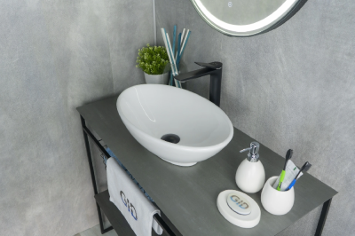 Раковина накладная овальная Simple-N N9021 GID фото в интернет-магазине Русалия