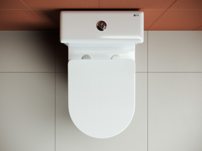 Унитаз компакт безободковый HIGHLIGHT CN1802 с сиденьем микролифт Ceramica Nova фото в интернет-магазине Русалия