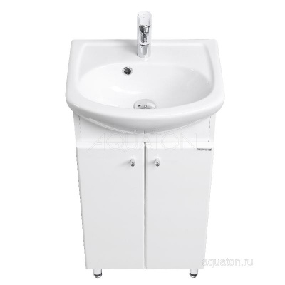 Тумба под раковину AQUATON Мира Н 45 белый 1A104401MR010 фото в интернет-магазине Русалия