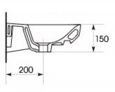 Раковина Carina 50 UM-CAR50/1 Cersanit фото в интернет-магазине Русалия