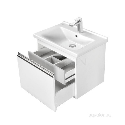 Тумба под раковину AQUATON Капри 80 белый глянец 1A230201KP010 фото в интернет-магазине Русалия