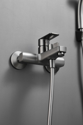 Смеситель для ванны HAIBA цвет: оружейная сталь (HB60719-3) фото в интернет-магазине Русалия