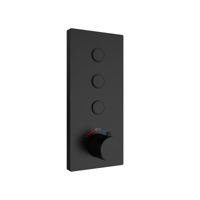 Душевой комплект VSFW-433TI2RMB встраиваемый, черный Vincea фото в интернет-магазине Русалия