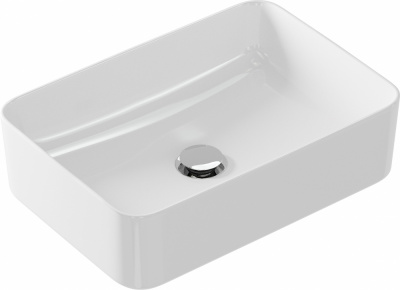 Раковина накладная прямоугольная Crea 50 P-UM-CRE50/1-oc-RC Cersanit фото в интернет-магазине Русалия