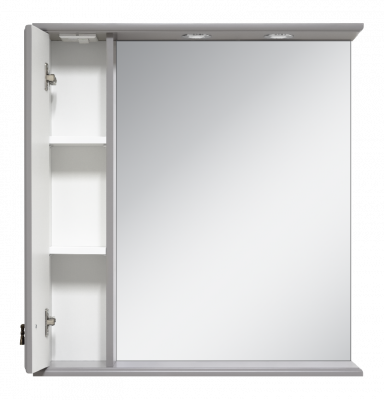 Зеркальный шкаф Лувр 65 левый (серый) П-Лвр03065-1504Л Misty фото в интернет-магазине Русалия