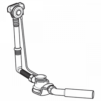 Слив-перелив полу-автоматический для ванны 150.758.21.1 Geberit фото в интернет-магазине Русалия