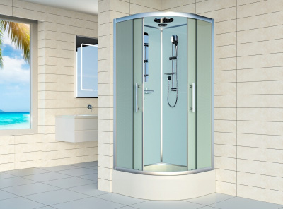 Полукруглая душевая кабина 90х90х210 ESKB90CRM Esbano фото в интернет-магазине Русалия