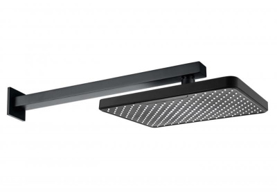 Верхний душ настенный 305х205мм AQUATEK, матовый черный AQ2081MB фото в интернет-магазине Русалия