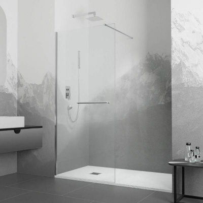 Душевая перегородка RGW WA-040 900, стекло прозрачное, профиль хром фото в интернет-магазине Русалия