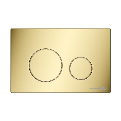 PG02 Кнопка смыва, глянцевое золото Wasserkraft фото в интернет-магазине Русалия