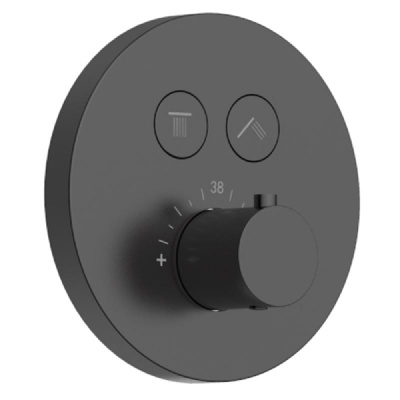 AQM 8401GM Набор для комплектации душа с термостатом, Gun metal фото в интернет-магазине Русалия