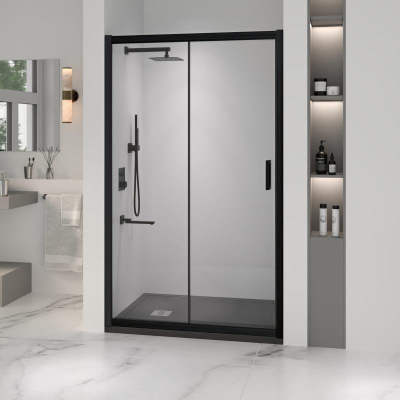 Душевая дверь RGW PA-016B 1300, стекло прозрачное, профиль черный фото в интернет-магазине Русалия