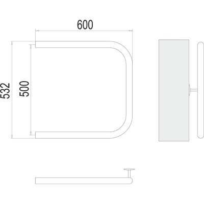 Полотенцесушитель водяной Terminus П-образный (1") 50х60 4620768881381 фото в интернет-магазине Русалия
