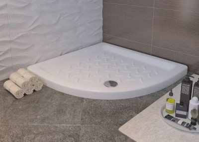 Душевой поддон керамический полукруглый 80х80 CR/R-088 RGW фото в интернет-магазине Русалия