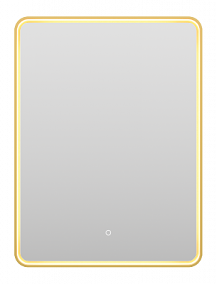 Зеркало Mercury 600x800 (золото) MER-Rett6-060/80-gold Brevita фото в интернет-магазине Русалия