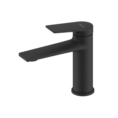 Смеситель для умывальника Milardo Azure черный матовый (AZUBL00M01) фото в интернет-магазине Русалия