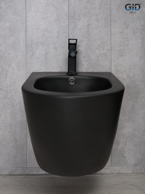 Биде подвесное Gid BDP-96BM 21103 черный матовый 48x37x32.5 фото в интернет-магазине Русалия