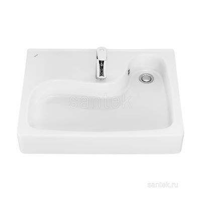 Раковина Santek Клио 60х51 без кронштейнов 1WH501769 фото в интернет-магазине Русалия