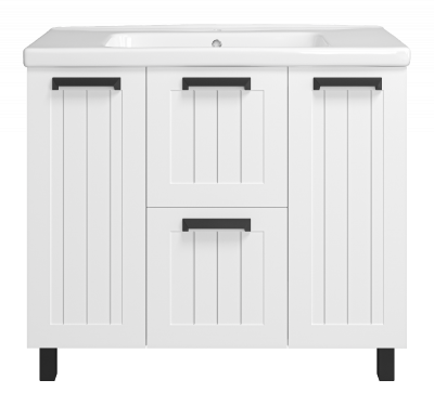 Тумба Спарта 100 с раковиной Dreja Harmonia 100 Misty фото в интернет-магазине Русалия