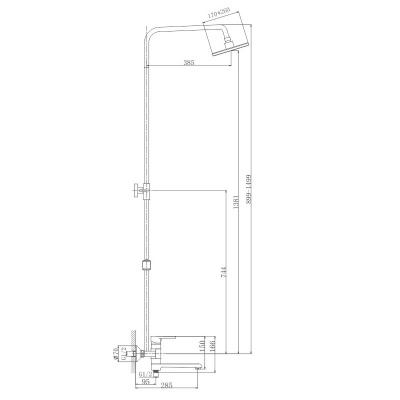 Душевая система Haiba (HB2424) фото в интернет-магазине Русалия