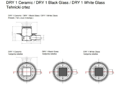 Точечный трап Pestan Confluo Standard 10х10 Dry Ceramic Gold (13000123) фото в интернет-магазине Русалия