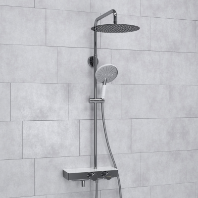 A113.116.059.CH Thermo Душевой комплект с термостатическим смесителем Wasserkraft фото в интернет-магазине Русалия