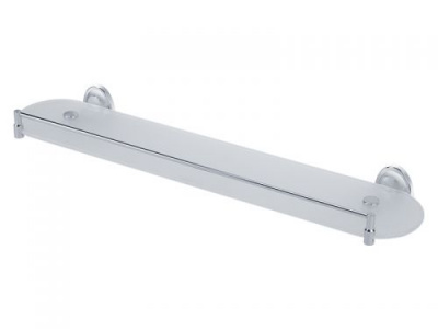 Полка стеклянная с ограничителем 60 см VR.BNR-7811.СR Bonjour Cromo Veragio фото в интернет-магазине Русалия