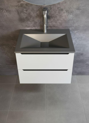 Раковина для ванной Uperwood Geo 70 см, графит RGeo70g фото в интернет-магазине Русалия