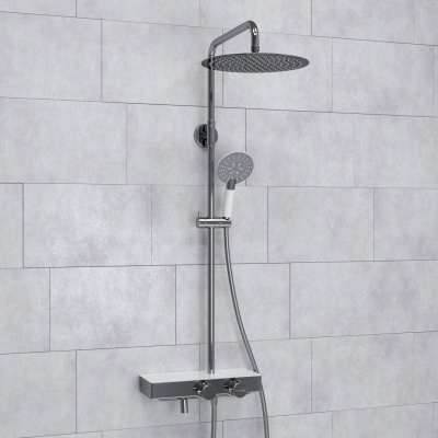 A113.116.058.CH Thermo Душевой комплект с термостатическим смесителем Wasserkraft фото в интернет-магазине Русалия