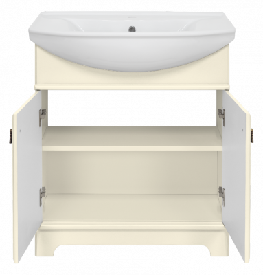 Тумба Лувр 65 (слоновая кость) с раковиной Kirovit Стиль 65 Misty фото в интернет-магазине Русалия