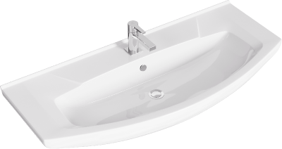 Подвесная тумба 107  Rodos белый ROD01101 + умывальник Элеганс 1050 4620008197388 Aqwella фото в интернет-магазине Русалия