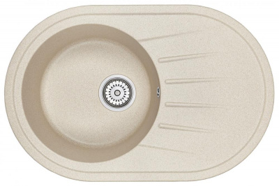 Кухонная мойка GRANULA Standart (7601, БЕЖЕВЫЙ) фото в интернет-магазине Русалия