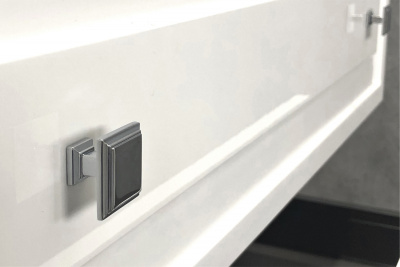 COMFORTY. Тумба-умывальник "Феррара-100" белый глянец с раковиной 50110 фото в интернет-магазине Русалия