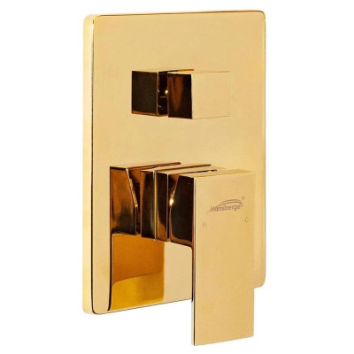 Душевая система встраиваемая Hansberge H6075GO, золото фото в интернет-магазине Русалия