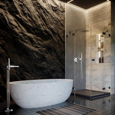 Напольный однорычажный смеситель для ванны KUATRO 4785S Ramon Soler фото в интернет-магазине Русалия