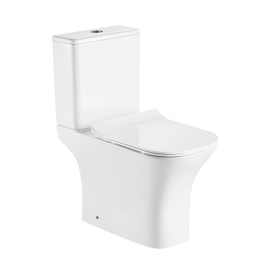 Унитаз безободковый AZ-1038A N Fretta Square с сиденьем микролифт Azario фото в интернет-магазине Русалия