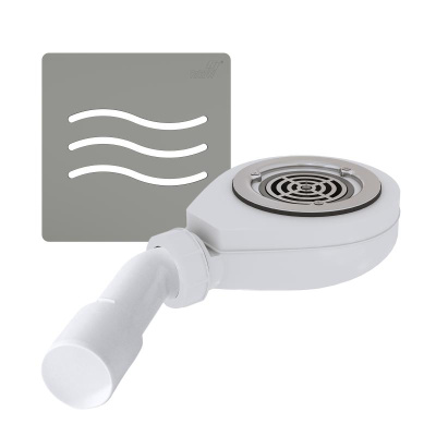 Сифон для душевых поддонов RGW S-016-1 90 мм бетон, волна фото в интернет-магазине Русалия