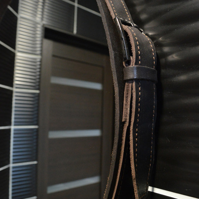 Зеркало круглое на кожаном ремне Капитан D510 ФР00001313 Azario фото в интернет-магазине Русалия