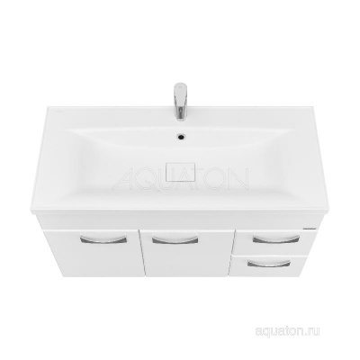 Тумба под раковину AQUATON Диор 100 белый 1A167701DR010 фото в интернет-магазине Русалия