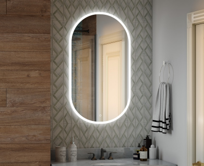 Зеркало с подсветкой Delight 550х1000 ЗЛП458 Continent фото в интернет-магазине Русалия