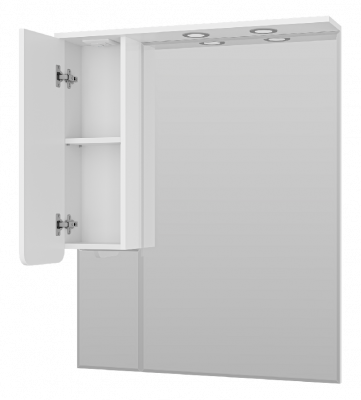 Зеркальный шкаф Чегет 85 левый П-Чег-02085-01Л Misty фото в интернет-магазине Русалия