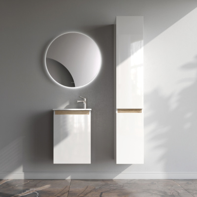 M85AFHX0451WG X-Joy, База под раковину, подвесная, 45 см, 1 дверца, белый глянец Am.Pm фото в интернет-магазине Русалия