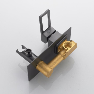 Гигиенический душ со смесителем Shevanik S6805T, оружейная сталь фото в интернет-магазине Русалия