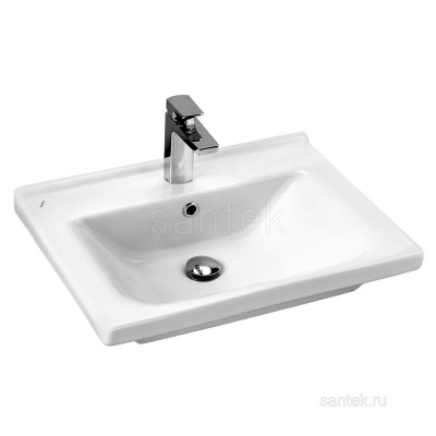 Раковина Santek Миранда 60 отверстие под смеситель 1WH302421 фото в интернет-магазине Русалия