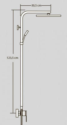 Душевой гарнитур Quartet Cromo VR.QRT-9930.CR Veragio фото в интернет-магазине Русалия