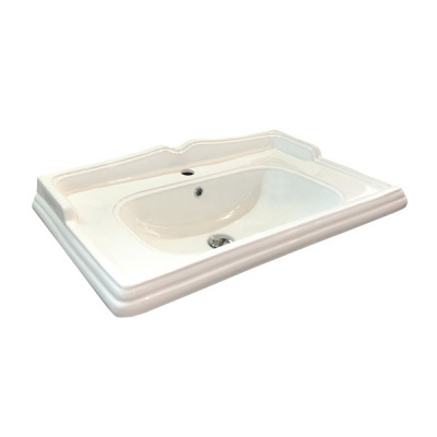 Comforty. Тумба-умывальник "Палермо-80" белый глянец с раковиной Comforty 3380 фото в интернет-магазине Русалия