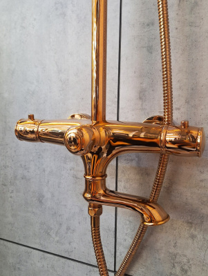 Душевая система с термостатом AltroBagno Beatrice 030403 R Or AltroBagnoBeatrice030403ROr фото в интернет-магазине Русалия