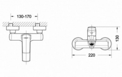 Смеситель для ванны Real F6121179CP-01 Bravat фото в интернет-магазине Русалия
