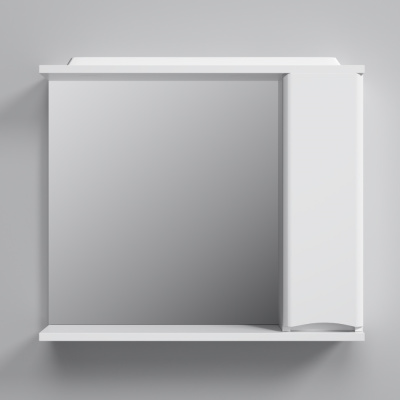 M80MPR0801WG Like, зеркало, частично-зеркальный шкаф, 80 см, с подсветкой, правый, белый, глянец, шт Am.Pm фото в интернет-магазине Русалия