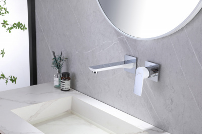 Смеситель ABBER Weiss Insel AF8082B для раковины скрытого монтажа, черный матовый фото в интернет-магазине Русалия